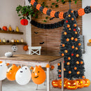 6ft Unlit Artificial Christmas Halloween Pencil Tree Black w/Metal Stand