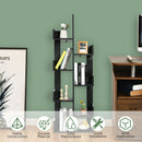 8-Shelf Bookcase Modern Tree Bookshelf Storage Decor Freestanding