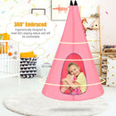32" Kids Nest Swing Chair Hanging Hammock Seat for Indoor Outdoor Pink