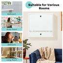 Wall-Mount Floating Desk Foldable Space Saving Laptop Workstation White