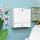 Wall-Mount Floating Desk Foldable Space Saving Laptop Workstation White