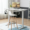 Hand Crank Sit to Stand Desk Frame Height Adjustable Standing Base White