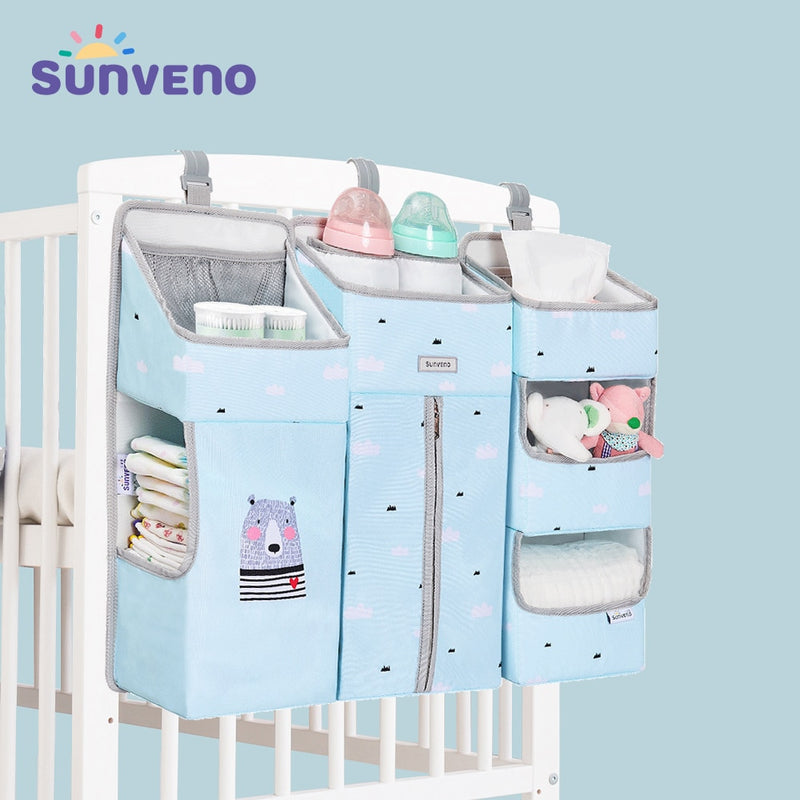 Crib Organizer for Baby Crib Hanging Storage Bag Baby Clothing