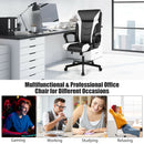 Computer Desk Chair Swivel Gaming PU Leather w/Padded Armrest White