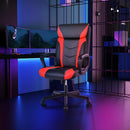 Computer Desk Chair Swivel Gaming PU Leather w/Padded Armrest Red
