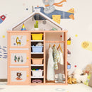 Kids Wardrobe Costume Storage Closet Pretend Dresser Hanging Armoire