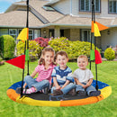 40" Flying Saucer Tree Swing Indoor Outdoor Swing w/Hanging Straps Monkey