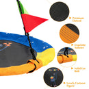 40" Flying Saucer Tree Swing Indoor Outdoor Swing w/Hanging Straps Monkey