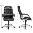 Ergonomic Office Chair High Back Leather Computer Task Chair Adjustable