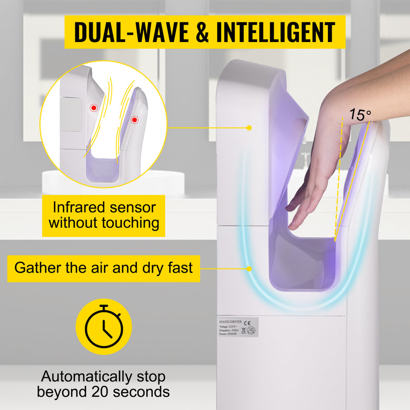 Hand Dryer Machinery Automatic High Speed Efficient Hard Secure  for Washroom
