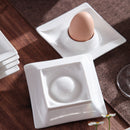 6-Piece 4" Egg Cups Holder Ivory White Porcelain China Ceramic