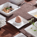 6-Piece 4" Egg Cups Holder Ivory White Porcelain China Ceramic