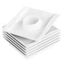 6-Piece 4" Egg Cups Holder Ivory White Porcelain China Ceramic