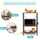 3-Tier Kitchen Baker's Rack Microwave Oven Stand Storage Shelf w/10 Hook