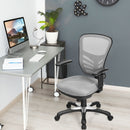 Mesh Office Chair 3-Paddle Computer Desk Chair w/ Adjustablfe Seat Grey