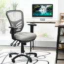 Mesh Office Chair 3-Paddle Computer Desk Chair w/ Adjustablfe Seat Grey