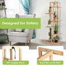7 Potted 6 Tier Plant Stand Rack Bamboo Display Shelf for Patio Yard
