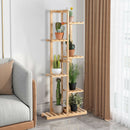 7 Potted 6 Tier Plant Stand Rack Bamboo Display Shelf for Patio Yard