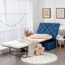 Folding Ottoman Sleeper Bed with Mattress Convertible Guest Bed