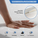 Folding Ottoman Sleeper Bed with Mattress Convertible Guest Bed