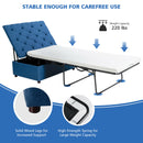 Folding Ottoman Sleeper Bed with Mattress Convertible Guest Bed