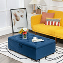 Folding Ottoman Sleeper Bed with Mattress Convertible Guest Bed