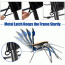 Oversize Folding Adjustable Padded Zero Gravity Lounge Chair Metal Latch