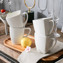 6/12 Piece White Porcelain Coffee Milk Cups Ceramic