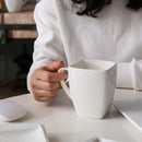6/12 Piece White Porcelain Coffee Milk Cups Ceramic