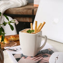 6/12 Piece White Porcelain Coffee Milk Cups Ceramic