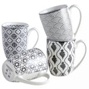 4/8/12 Piece Porcelain Coffee Mug Set 300ml Japanese Style