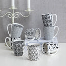 4/8/12 Piece Porcelain Coffee Mug Set 300ml Japanese Style