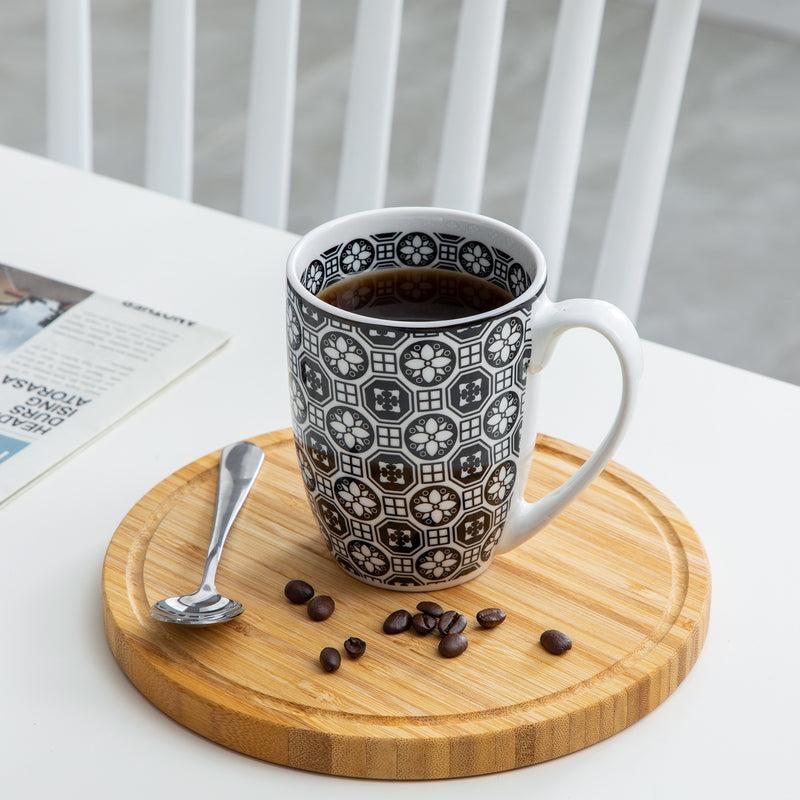 4/8/12 Piece Porcelain Coffee Mug Set 300ml Japanese Style