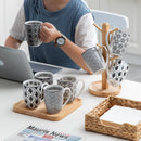 4/8/12 Piece Porcelain Coffee Mug Set 300ml Japanese Style