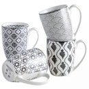 4/8/12 Piece Porcelain Coffee Mug Set 300ml Japanese Style