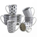 4/8/12 Piece Porcelain Coffee Mug Set 300ml Japanese Style