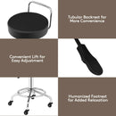 Pneumatic Work Stool Rolling Swivel Task Chair Spa Office Salon w/Cushioned Seat