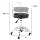 Pneumatic Work Stool Rolling Swivel Task Chair Spa Office Salon w/Cushioned Seat