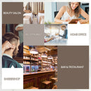 Pneumatic Work Stool Rolling Swivel Task Chair Spa Office Salon w/Cushioned Seat