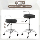 Pneumatic Work Stool Rolling Swivel Task Chair Spa Office Salon w/Cushioned Seat