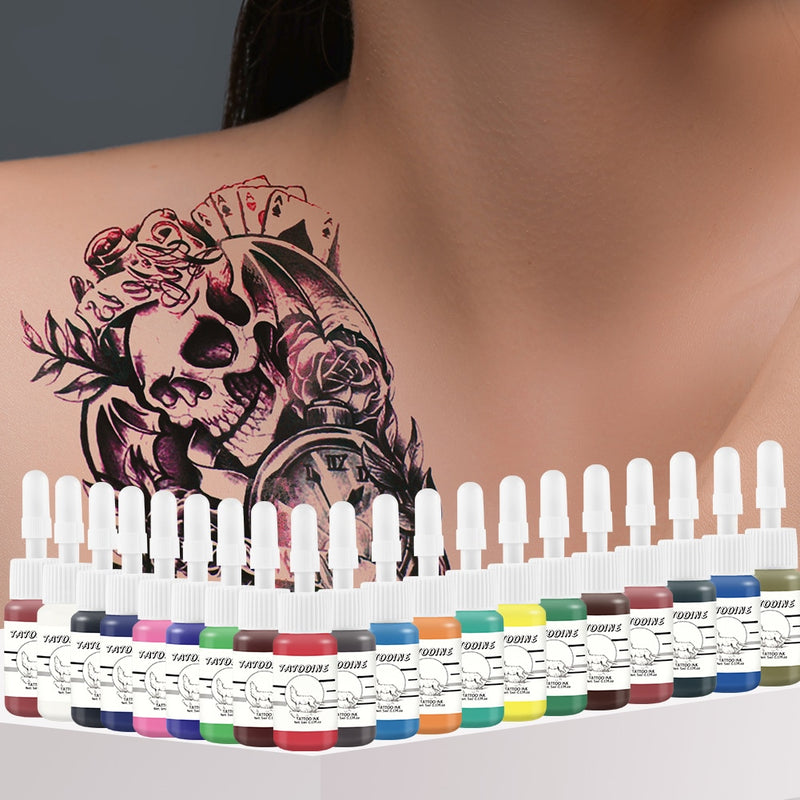 Tattoo Machines Tattoo Set Gun With Ink Power Supply Tattoo Supplies Body Art Tools Complete Tattoo
