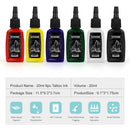 6pc 20ml Tattoo Ink Set Tattoo Pigment Inks Painting Permanent MakeupTattoo Paints Supplies