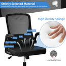 Office Chair Swivel Computer Desk Chair w/Foldable Backrest & Flip-Up Arms