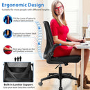 Office Chair Swivel Computer Desk Chair w/Foldable Backrest & Flip-Up Arms