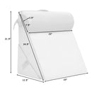 Bed Wedge Pillow Adjustable Neck Back Support Memory Foam Headrest White