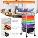 6 Drawer Rolling Storage Cart Tools Scrapbook Paper Office Organizer