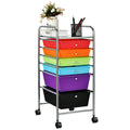 6 Drawer Rolling Storage Cart Tools Scrapbook Paper Office Organizer