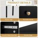 Corner Computer Desk Writing Workstation Study Desk w/ 2 Drawers