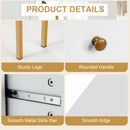 Corner Computer Desk Writing Workstation Study Desk w/ 2 Drawers