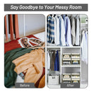 Large Stackable Bins Cubes W/Lids Storage Organizers W/Linen